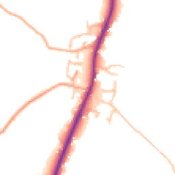 Daytime road noise heatmap for SY4 4AF