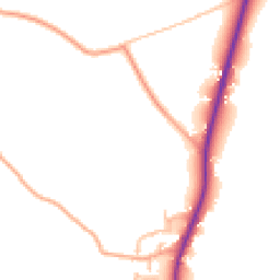 Daytime road noise heatmap for SY4 4AL