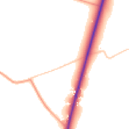 Daytime road noise heatmap for SY4 4AW