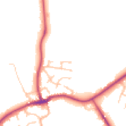 Daytime road noise heatmap for SY4 4DQ