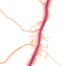 Daytime road noise heatmap for SY4 4EG