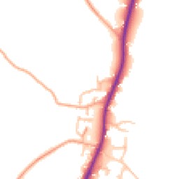Daytime road noise heatmap for SY4 4EH