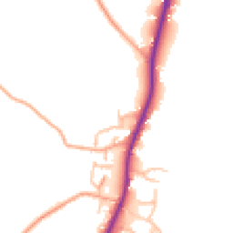 Daytime road noise heatmap for SY4 4EQ