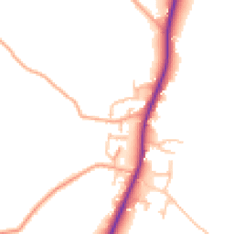 Daytime road noise heatmap for SY4 4FD