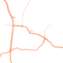 Daytime road noise heatmap for SY4 4FE