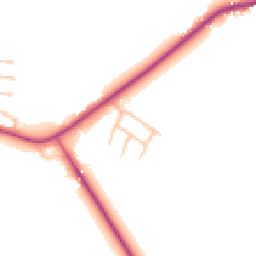 Daytime road noise heatmap for SY4 4HY