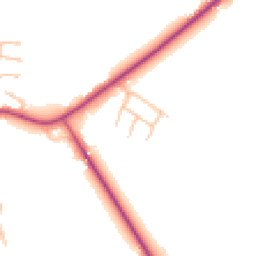 Daytime road noise heatmap for SY4 4HZ