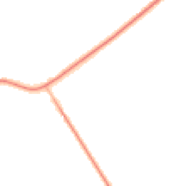 Night-time road noise heatmap for SY4 4HZ