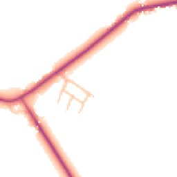 Daytime road noise heatmap for SY4 4JE