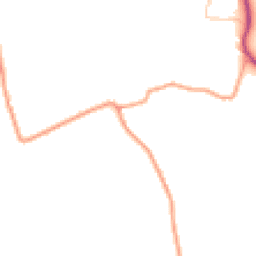 Daytime road noise heatmap for SY4 4JN