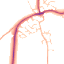 Daytime road noise heatmap for SY4 4JX