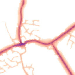 Daytime road noise heatmap for SY4 4LA