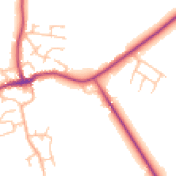 Daytime road noise heatmap for SY4 4LB
