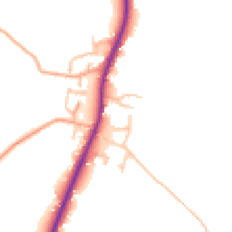 Daytime road noise heatmap for SY4 4NG