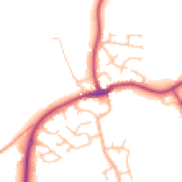 Daytime road noise heatmap for SY4 4NL