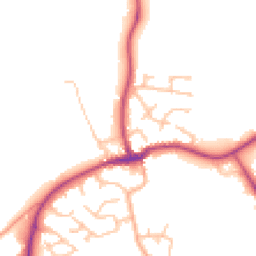 Daytime road noise heatmap for SY4 4NW
