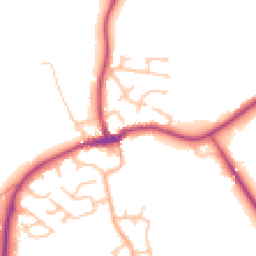 Daytime road noise heatmap for SY4 4NZ