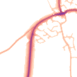 Daytime road noise heatmap for SY4 4RY