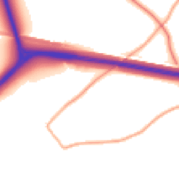 Daytime road noise heatmap for SY4 4TA