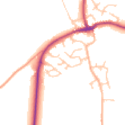 Daytime road noise heatmap for SY4 4UT