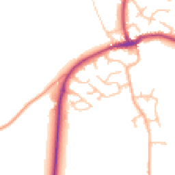 Daytime road noise heatmap for SY4 4UW