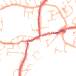 Daytime road noise heatmap for SY4 5AA