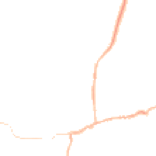 Night-time road noise heatmap for SY4 5AR