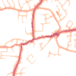 Daytime road noise heatmap for SY4 5AU