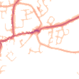 Daytime road noise heatmap for SY4 5AZ
