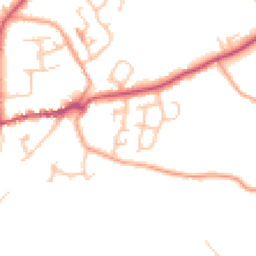 Daytime road noise heatmap for SY4 5BD