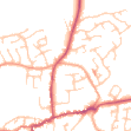Daytime road noise heatmap for SY4 5BW