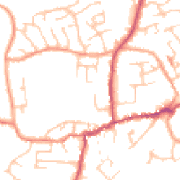 Daytime road noise heatmap for SY4 5DN