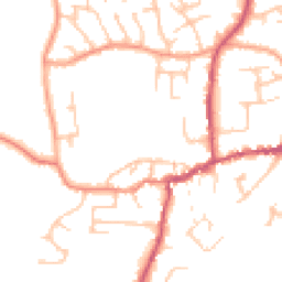 Daytime road noise heatmap for SY4 5DX