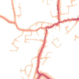 Daytime road noise heatmap for SY4 5EE