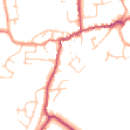 Daytime road noise heatmap for SY4 5ET