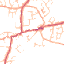Daytime road noise heatmap for SY4 5FF