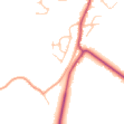 Daytime road noise heatmap for SY4 5HB