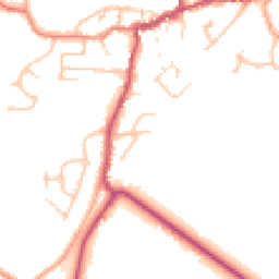 Daytime road noise heatmap for SY4 5HL