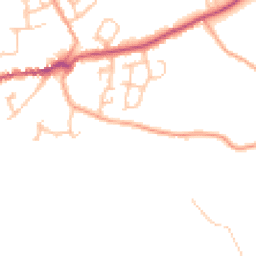 Daytime road noise heatmap for SY4 5JE