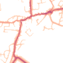 Daytime road noise heatmap for SY4 5JT