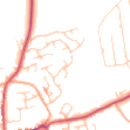 Daytime road noise heatmap for SY4 5LU