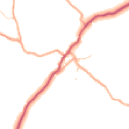 Daytime road noise heatmap for SY4 5RE