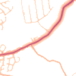 Daytime road noise heatmap for SY4 5RW