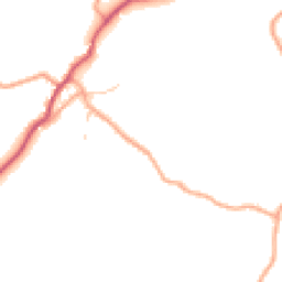 Daytime road noise heatmap for SY4 5SQ