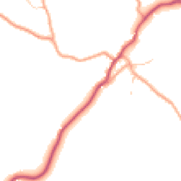 Daytime road noise heatmap for SY4 5ST