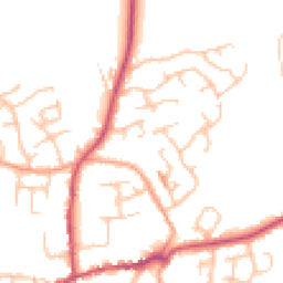 Daytime road noise heatmap for SY4 5TN