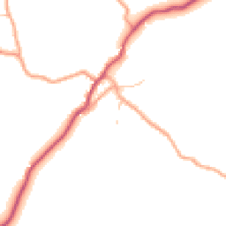 Daytime road noise heatmap for SY4 5UL