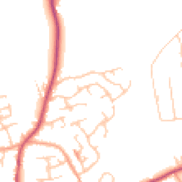 Daytime road noise heatmap for SY4 5YB