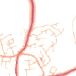 Daytime road noise heatmap for SY4 5YD