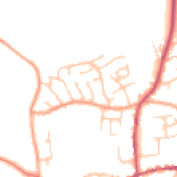 Daytime road noise heatmap for SY4 5YP
